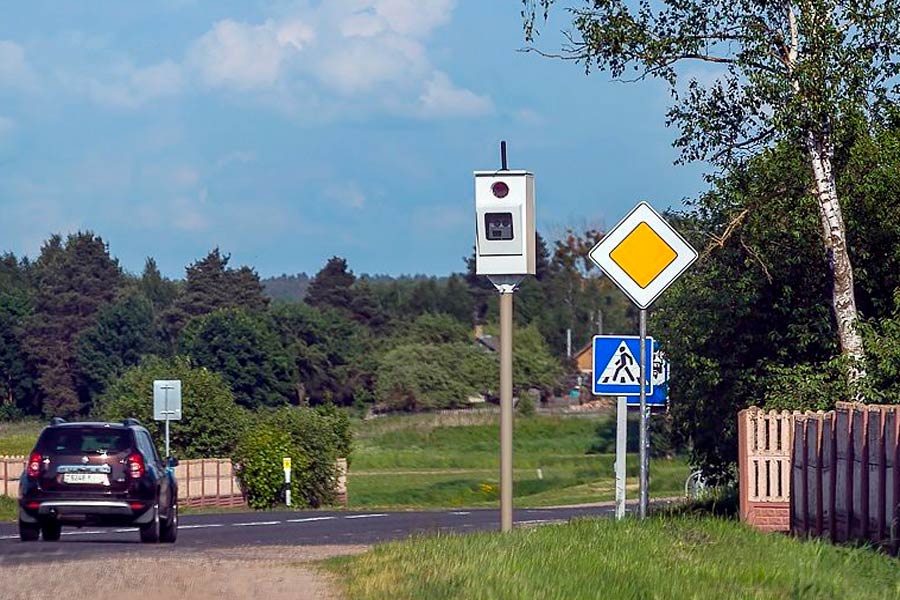 На каких участках дорог Брестской области 28 апреля установлены датчики контроля скорости