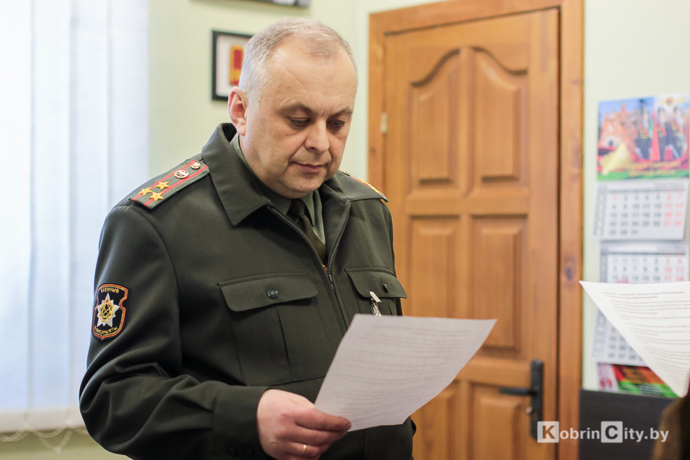 Игорь Владимирович Круглов военный комиссар Кобринского района