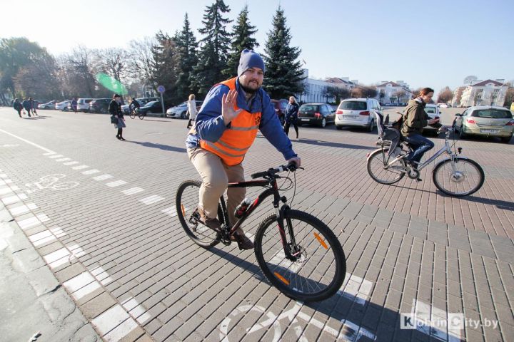 Открытие велодорожек в Кобрине
