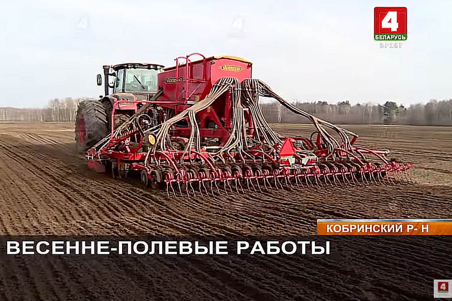 В ОАО «Любань» Кобринского района начали посевную в более ранние сроки