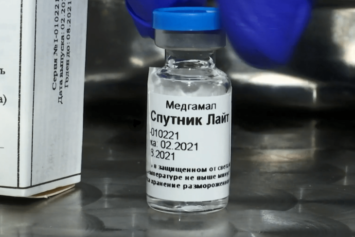 В Беларуси зарегистрирована вакцина «Спутник Лайт»