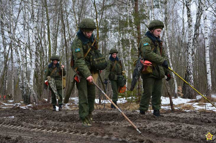 Усиление границы Беларуси обеспечивают десантники, артиллеристы, мотострелки, расчеты БАК