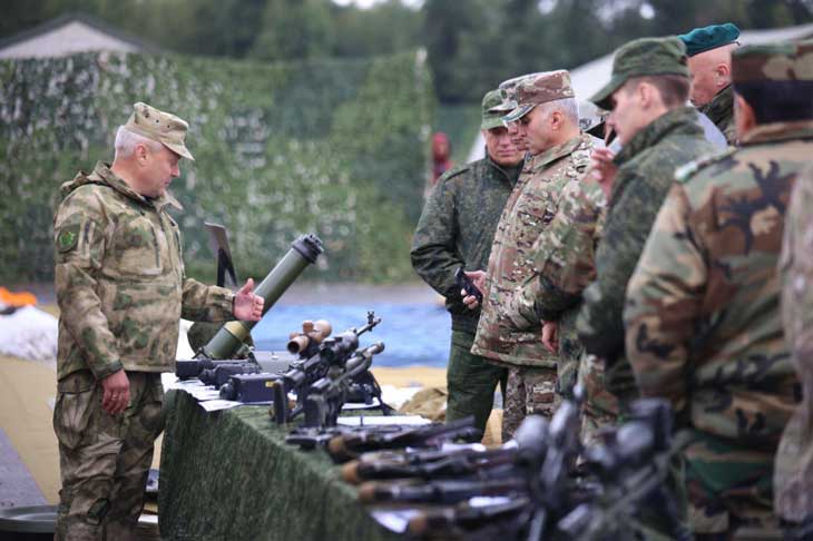 За финалом командно-штабных учений на полигоне «Брестский» наблюдали военные атташе 14-ти стран