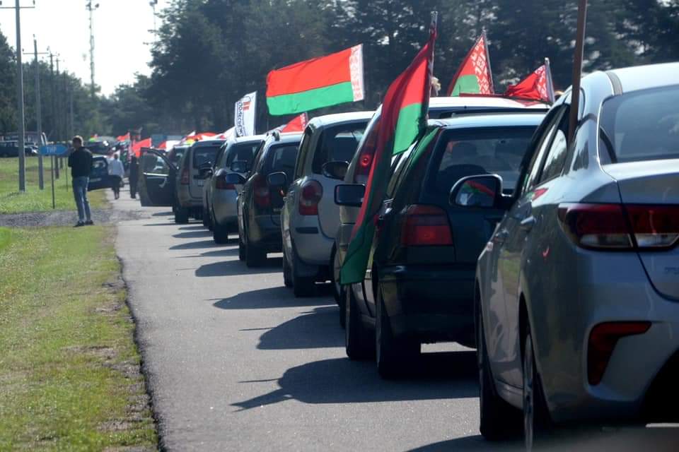 Автопробег «Символ единства» проходит в Брестской области, завершится он 17 сентября в Минске
