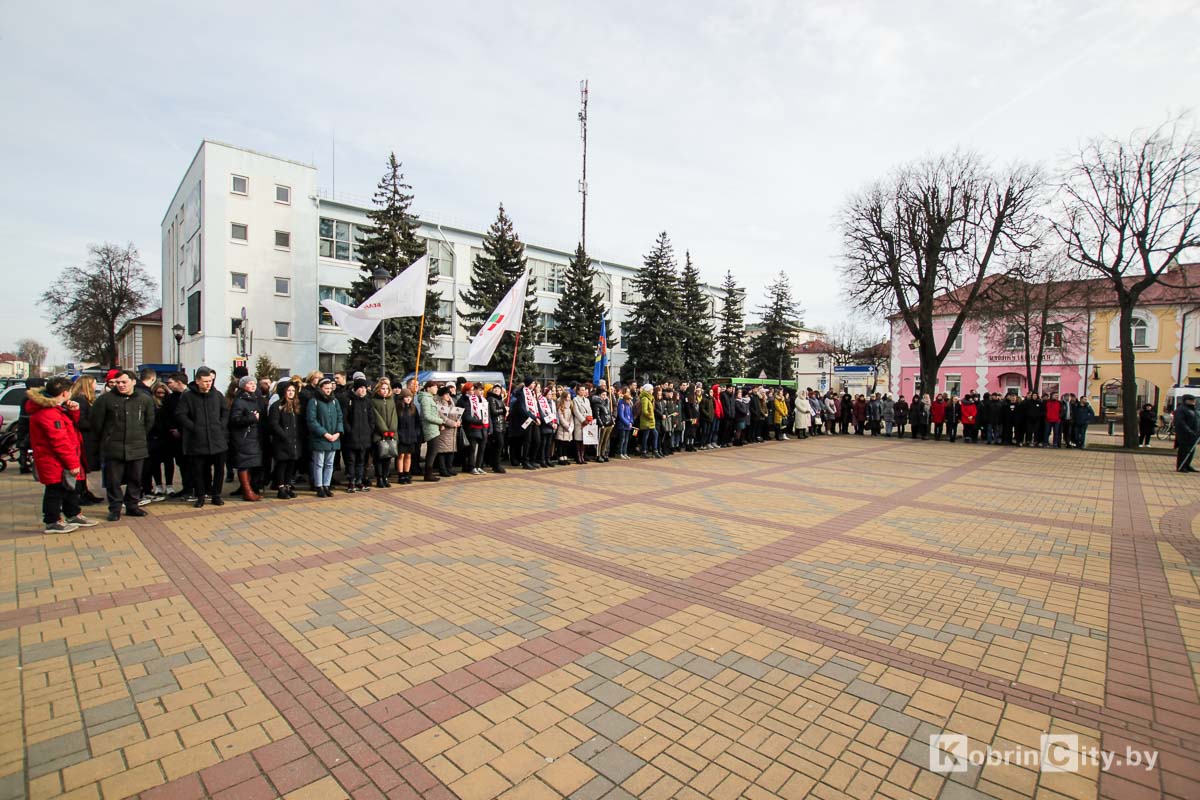В Кобрине в сквере имени Арсения Морозова 21 февраля состоялся митинг