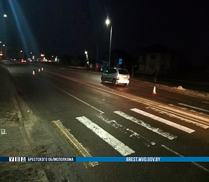 Утром 1 марта в Кобрине на пешеходном переходе сбили 11-летнего мальчик
