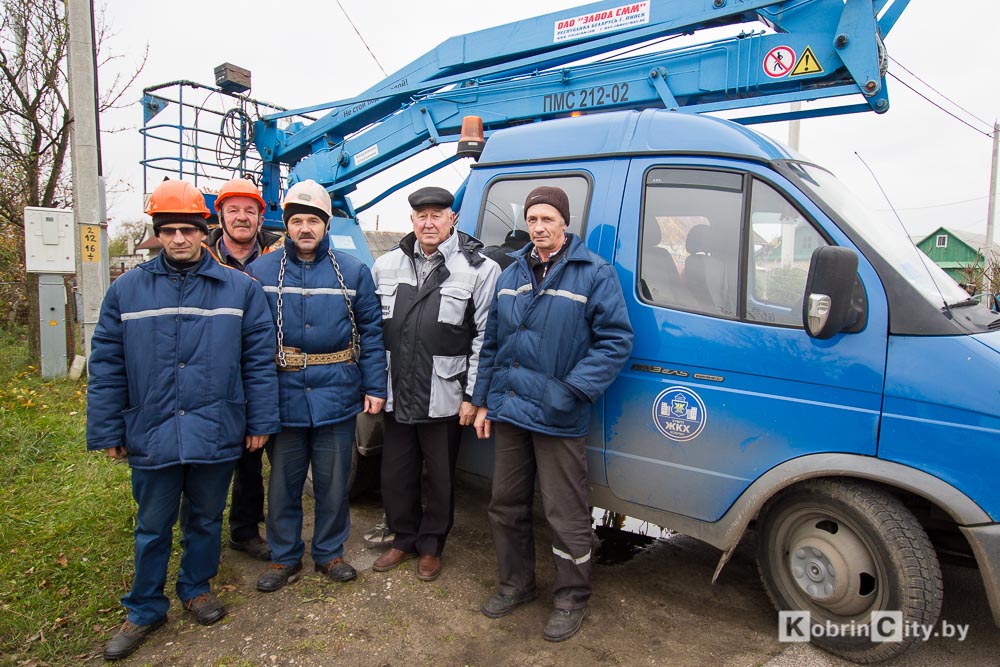 Диодное освещение улиц в Кобриине