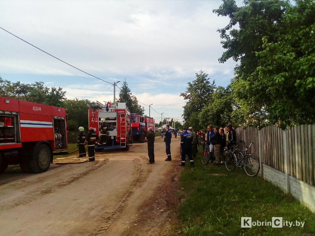 Залесье пожар