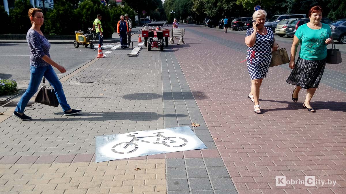 Благоустройство велодорожек в Кобрине