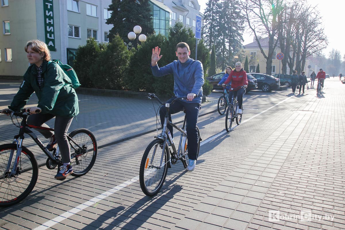Открытие велодорожек в Кобрине