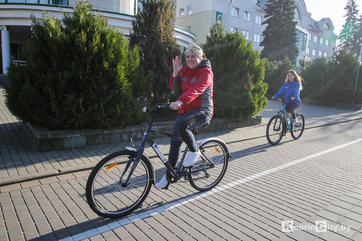 Открытие велодорожек в Кобрине