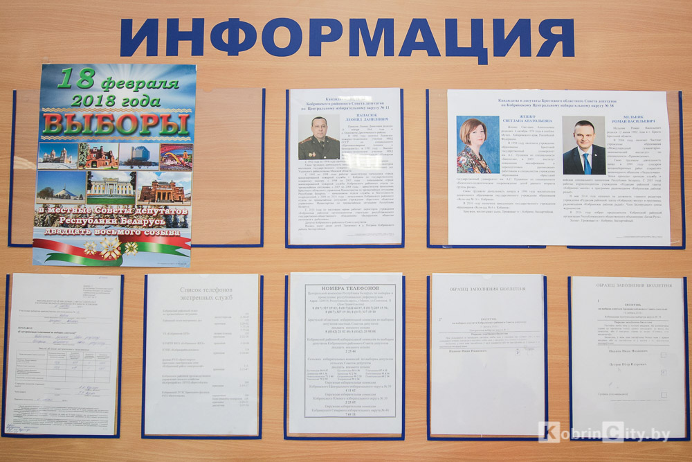 Выборы в местные Советы депутатов в Кобрине 2018