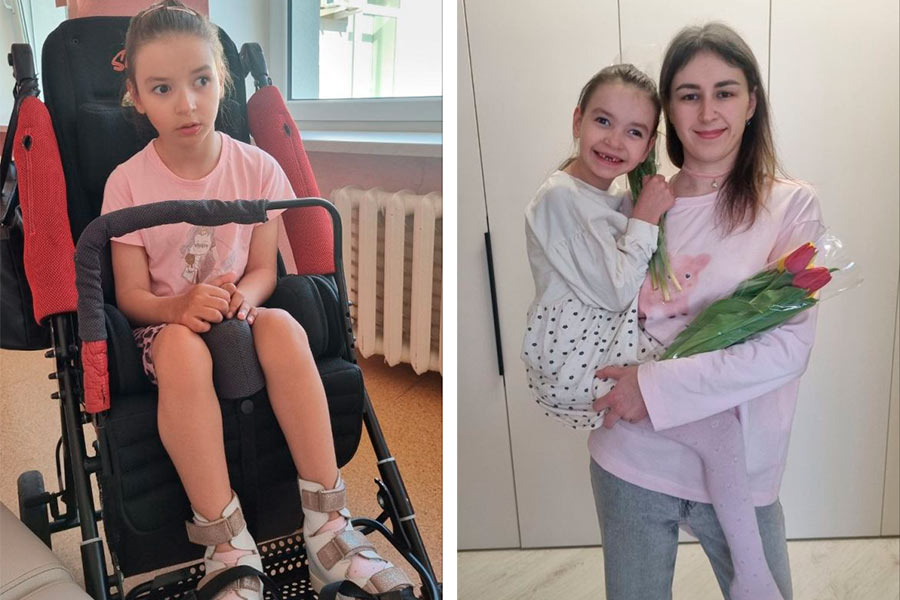«Носить дочь на руках становится всё сложнее»: 8-летней Николь из Бреста нужна операция на стопах — семья собирает средства