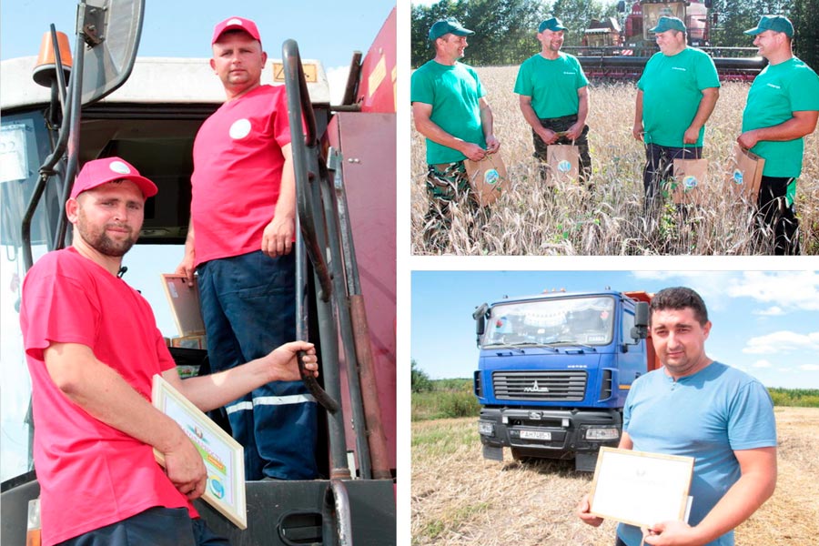 Кто в Кобринском районе уже преодолел планку в первую и вторую тысячу тонн зерна