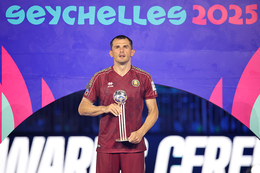 Кобринчанин Игорь Бриштель — лучший игрок Беларуси в сезоне 2025 по пляжному футболу