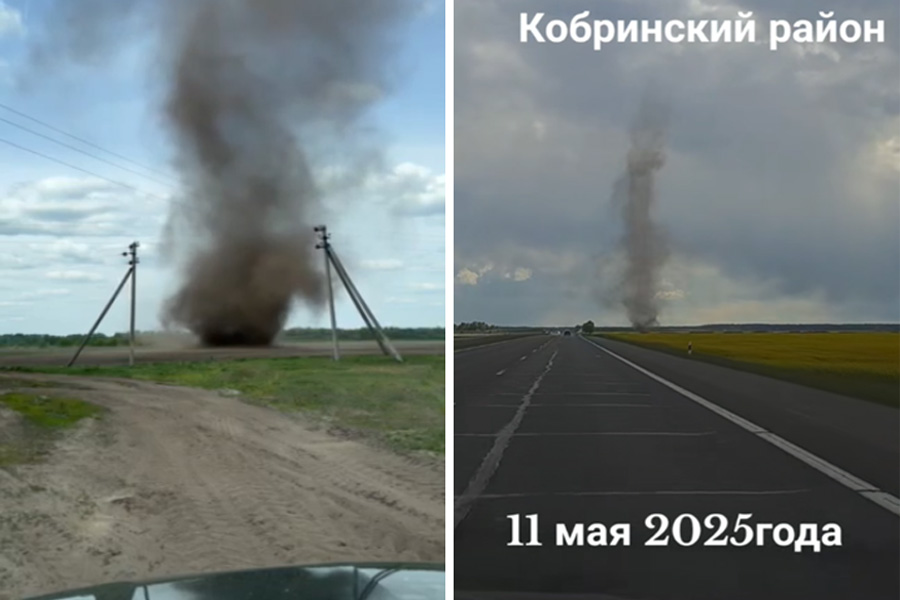 Вихри в Брестской области: в Кобринском и Ганцевичском районах замечены необычные явления