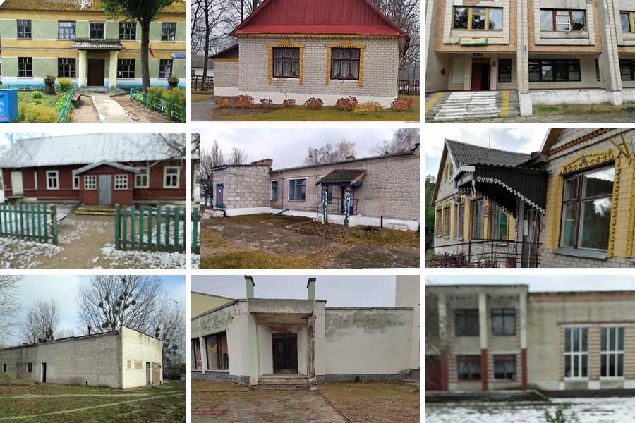 10 зданий в сельской местности продают В Кобринском районе: среди них дом культуры, клуб, школа и сад