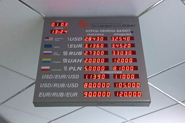 Гомель курсы валют в банках на сегодня