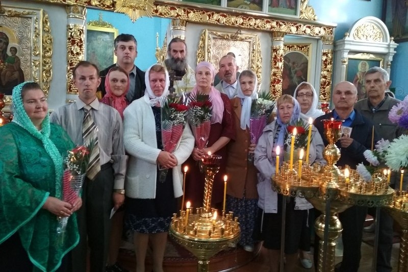 В Никольском храме г.Кобрина чествовали семейные пары с юбилейным стажем