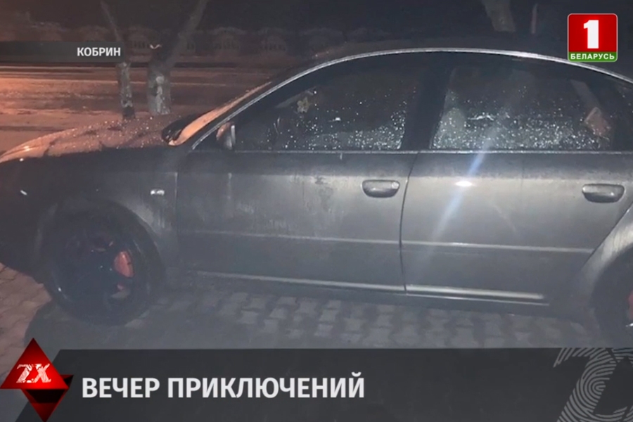 Житель Кобринского района за один вечер успел повредить автомобили милиционеров и попытался влезть в чужую квартиру