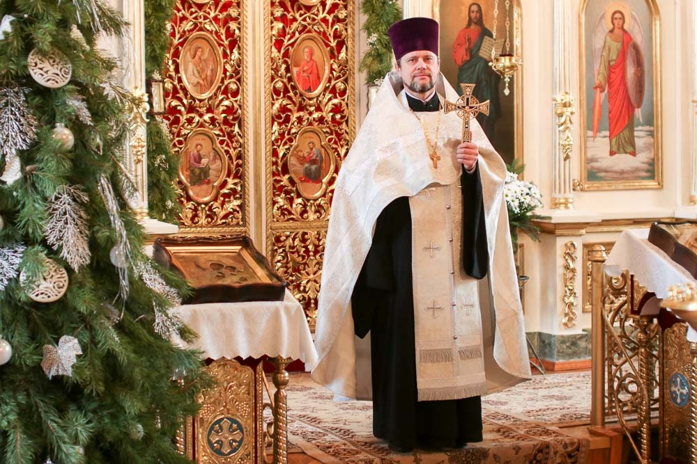 Поздравление благочинного церквей Кобринского района протоиерея Сергия Утраты с Рождеством Христовым