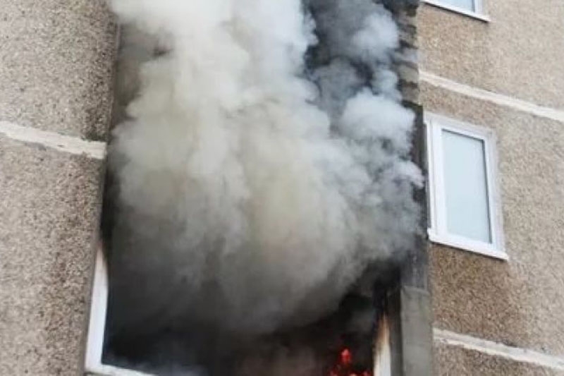 Повреждены имущество и внутренняя отделка. В Кобрине произошел пожар в квартире по ул. Дружбы