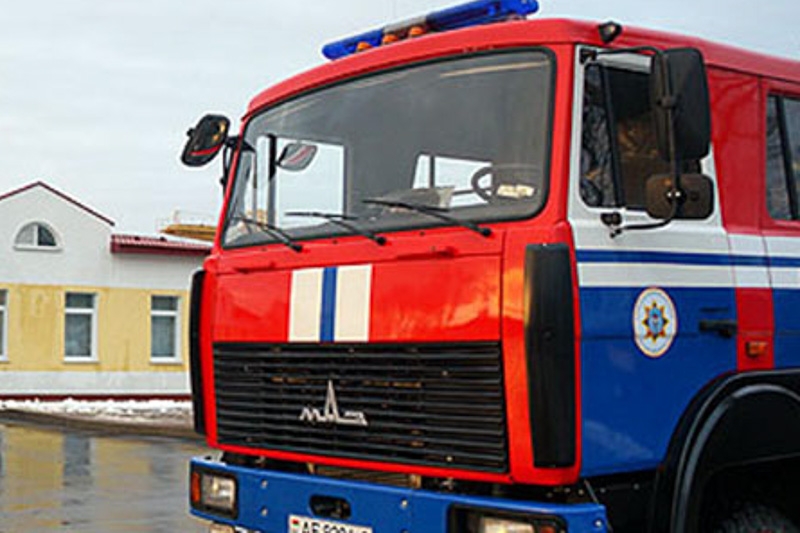 Пожар в деревне Изобелин Кобринского района. Горел жилой дом