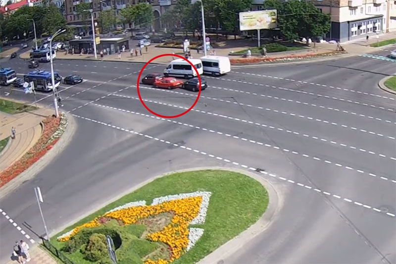 В Бресте произошло ДТП с участием двух кобринчан. Видео