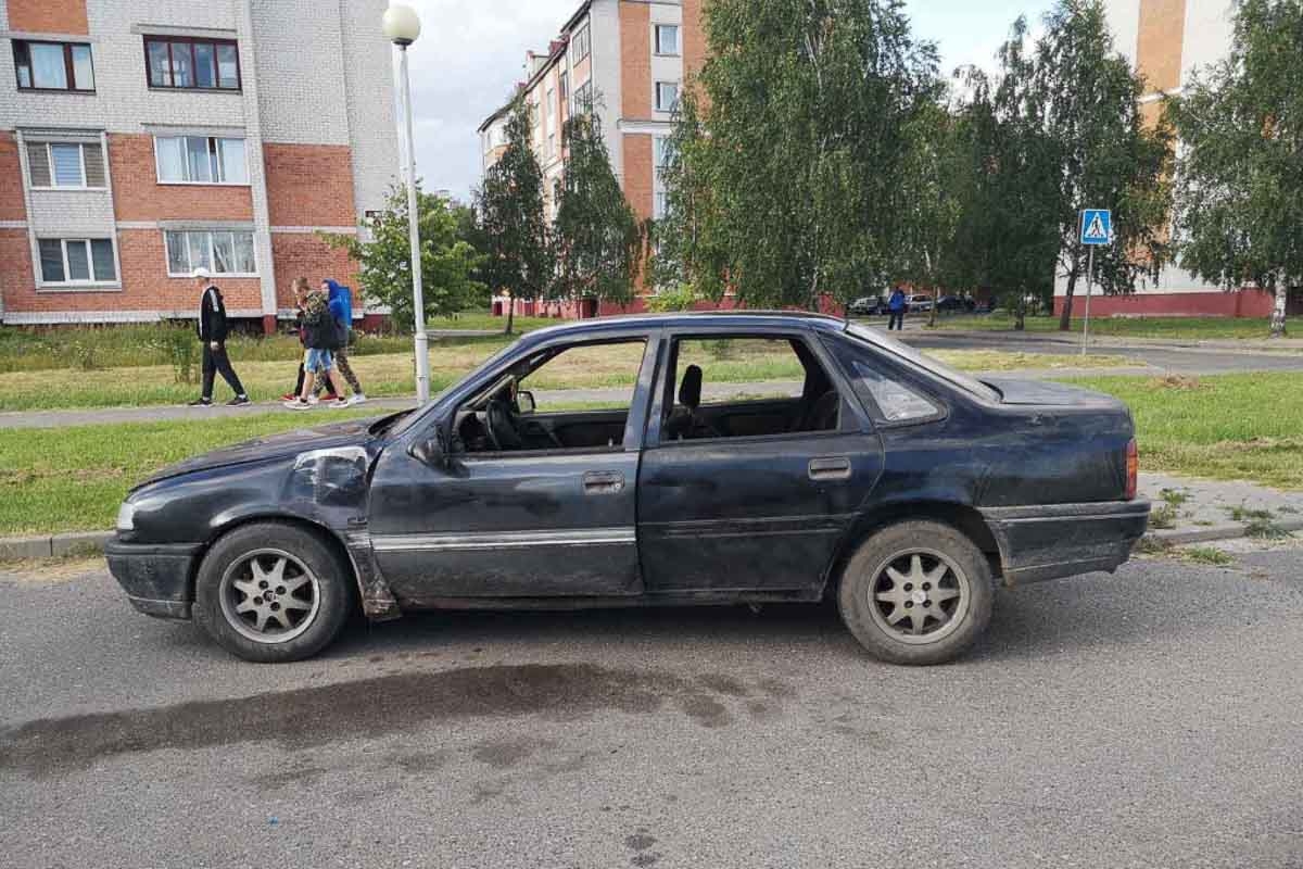 Пока мужчина валил лес, его помощники угнали автомобиль. Со следами ДТП Опель остановили сотрудники ГАИ вблизи Кобрина