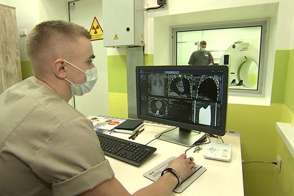 Кобринскую ЦРБ оснастили современным компьютерным томографом «Сименс» (Видео)