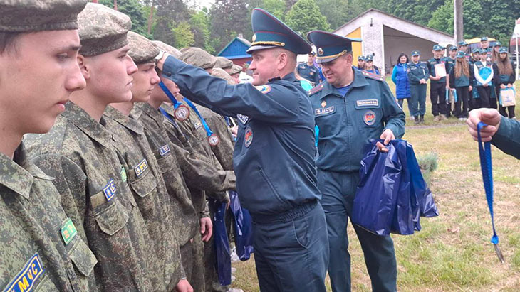 Команда Кобринского района одержала победу на XXIII слёте спасателей-пожарных