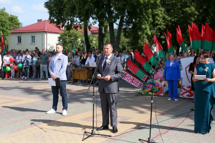 80 лет со дня освобождения Беларуси — как в Кобрине прошел День Независимости (фото, видео)