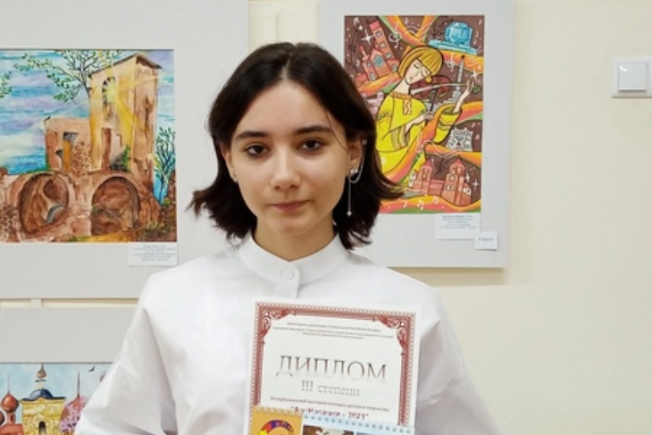 Кобринчанка заняла призовое место на Республиканской выставке-конкурсе детского творчества «АрхНовация – 2023» 