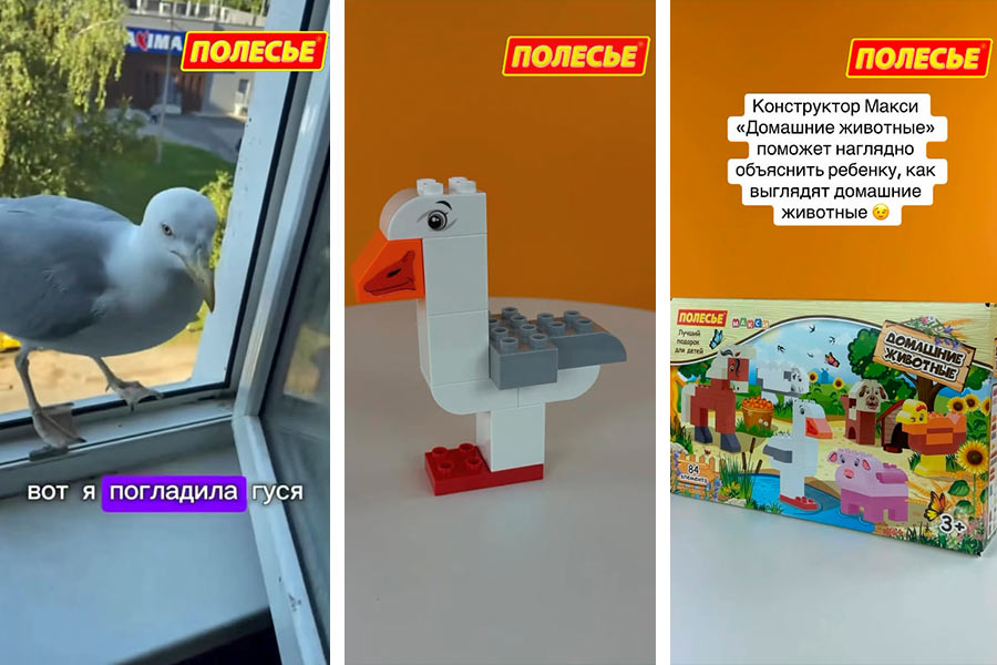 Фабрика игрушек «Полесье» выпустила забавную серию роликов с «мемами» и обучающим конструктором 