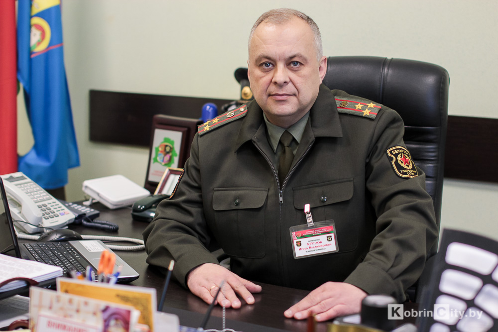 Кобринский военком полковник Круглов о защитниках Отечества