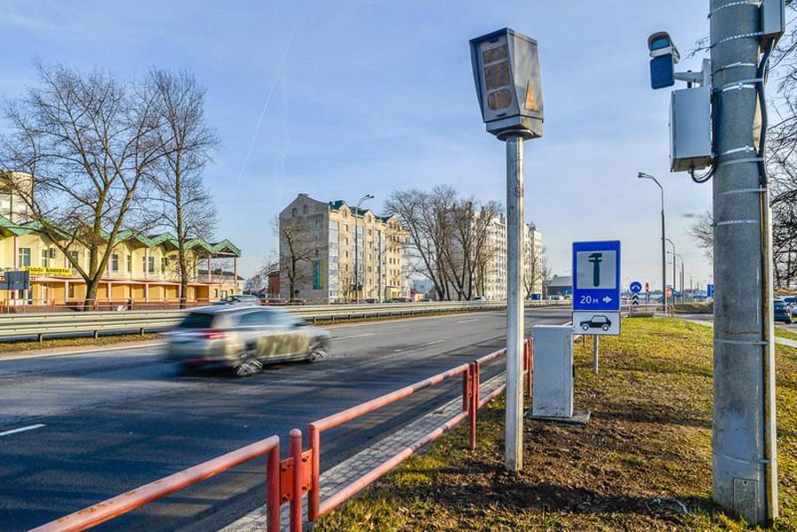 На каких участках дорог Брестской области 21 сентября установлены датчики контроля скорости