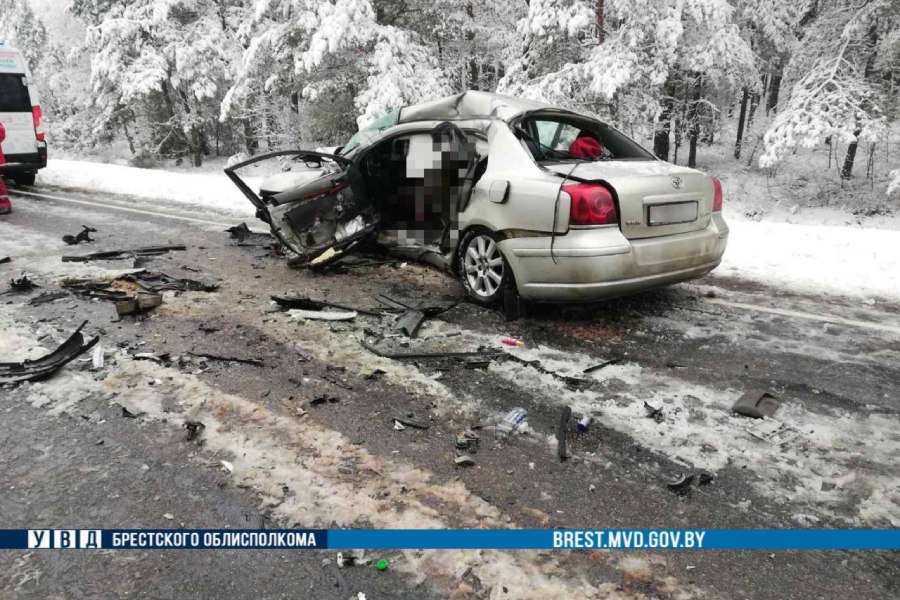 2 января в Кобринском районе произошло ДТП — водитель погиб на месте