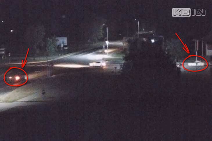 Ночью на перекрестке Дружбы-Интернациональная в Кобрине столкнулись два автомобиля — один из них от удара перевернулся