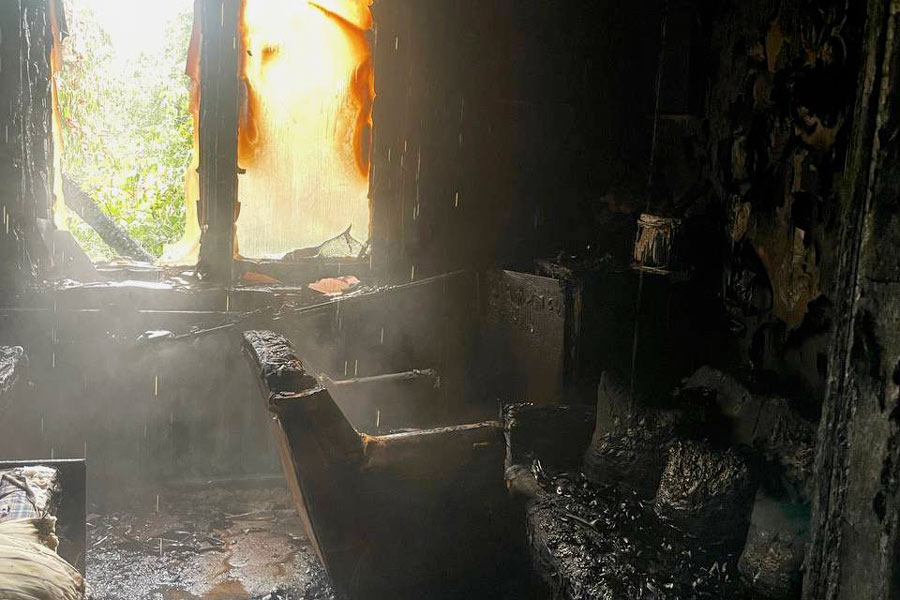 11 июля в деревне Гориздричи горел жилой дом: последствия пожара