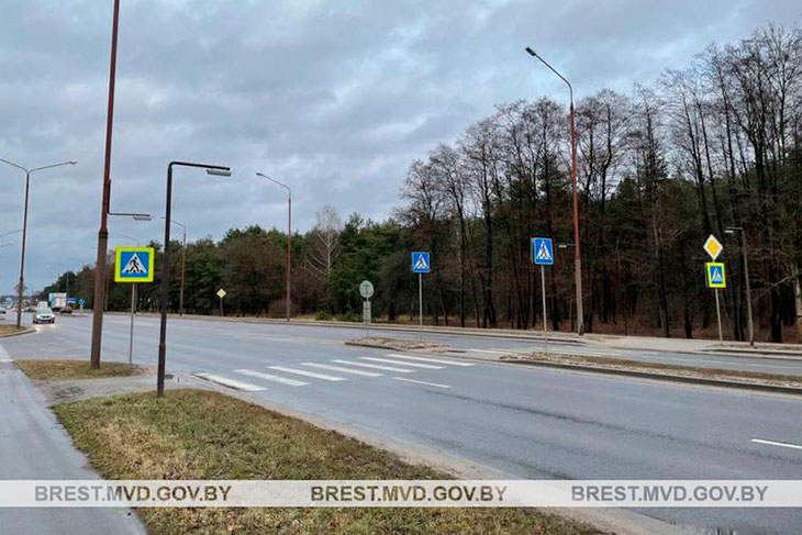 По 24 декабря скоростной режим на трассе М1 в Брестской области изменили вблизи переходов