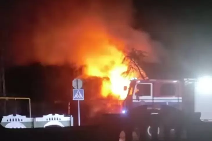 Пожар в Кобрине: горел жилой дом