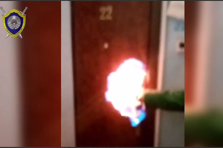 Двое пьяных кобринчан в Бресте поджигали двери и снимали на видео – их задержали