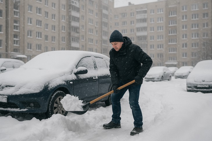 Штраф до 4200 рублей могут заплатить белорусские автовладельцы за сугробы на стоянке: при каких условиях 