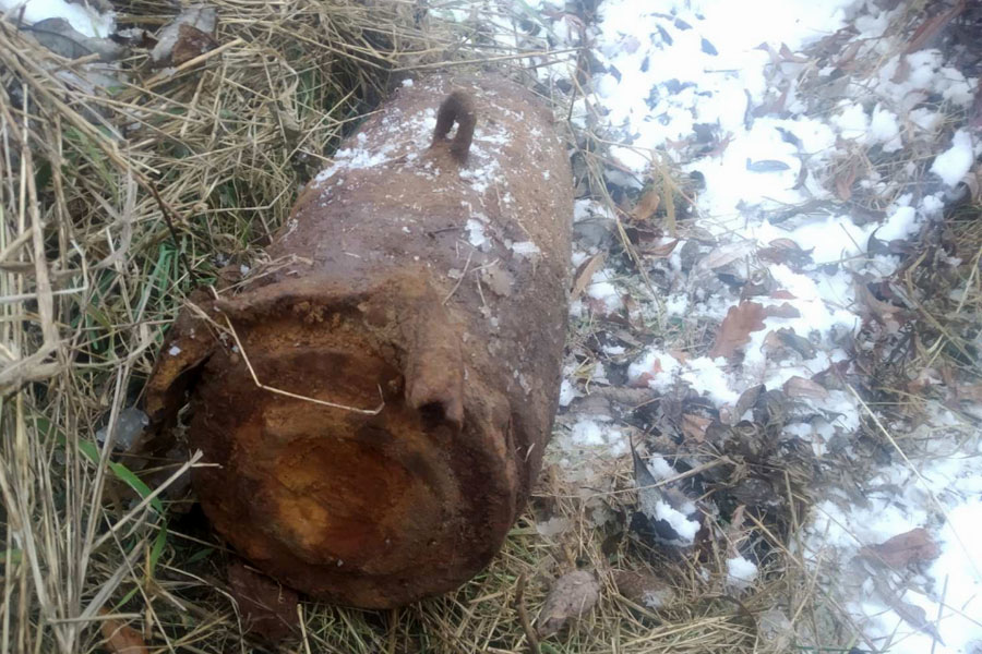 Житель Магдалина нашел авиабомбу возле железной дороги в Кобринском районе
