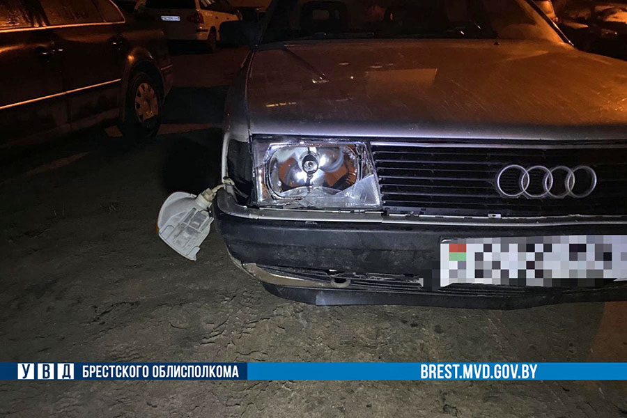В Кобрине водитель с 1,9 промилле сбил женщину на переходе и скрылся