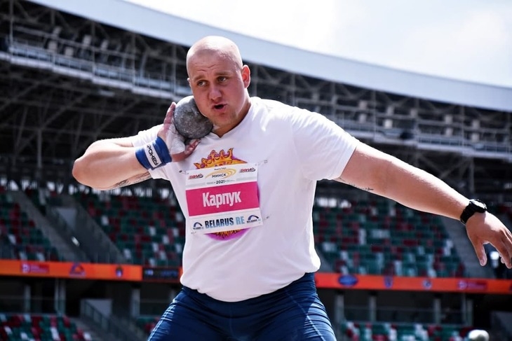 Кобринчанин Дмитрий Карпук — победитель чемпионата Беларуси по легкой атлетике в толкании ядра