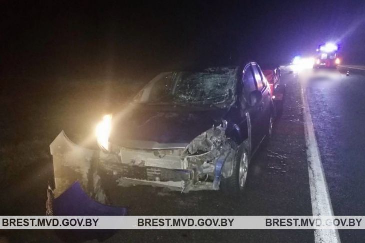 Кобринский РОСК ищет очевидцев и свидетелей ДТП, произошедшего 31 декабря на автодороге М-1/Е-30