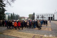 Митинг к 100-летию Октябрьской революции в Кобрине